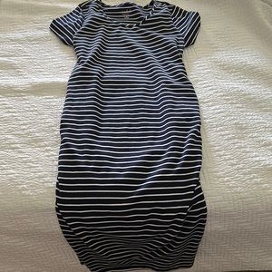 Navy Maternity Dress
